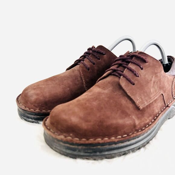 Naot Mens Denali Crazy Horse Brown Suede Leather Lace up Loafer Shoes ~ EU41 US8 - Picture 2 of 8